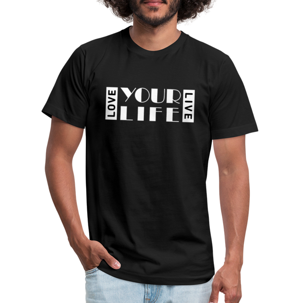 LIFE W Unisex Jersey T-Shirt by Bella + Canvas - black