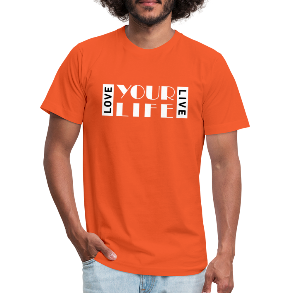 LIFE W Unisex Jersey T-Shirt by Bella + Canvas - orange