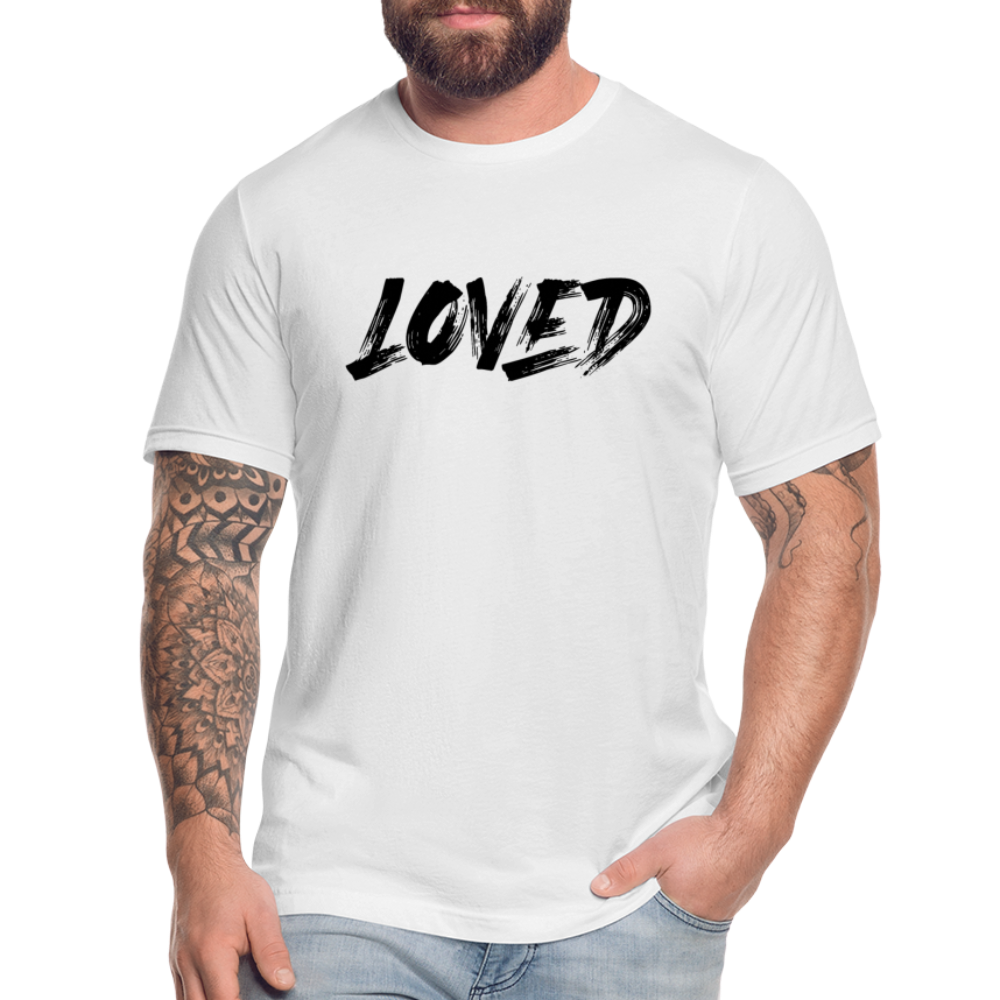 Loved B Unisex Jersey T-Shirt by Bella + Canvas - white