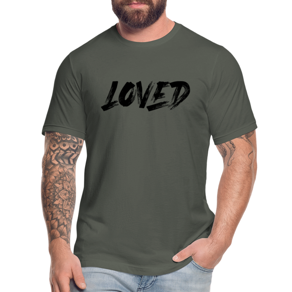 Loved B Unisex Jersey T-Shirt by Bella + Canvas - asphalt