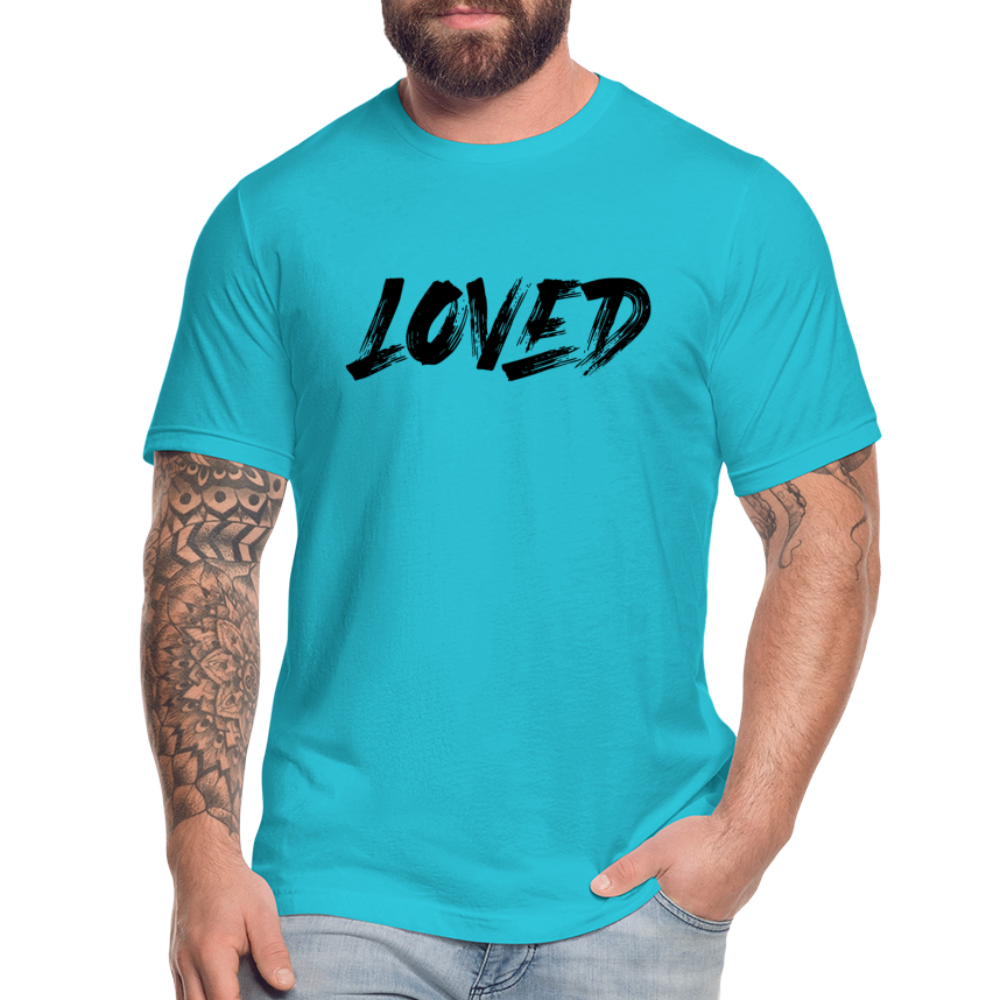 Loved B Unisex Jersey T-Shirt by Bella + Canvas - turquoise