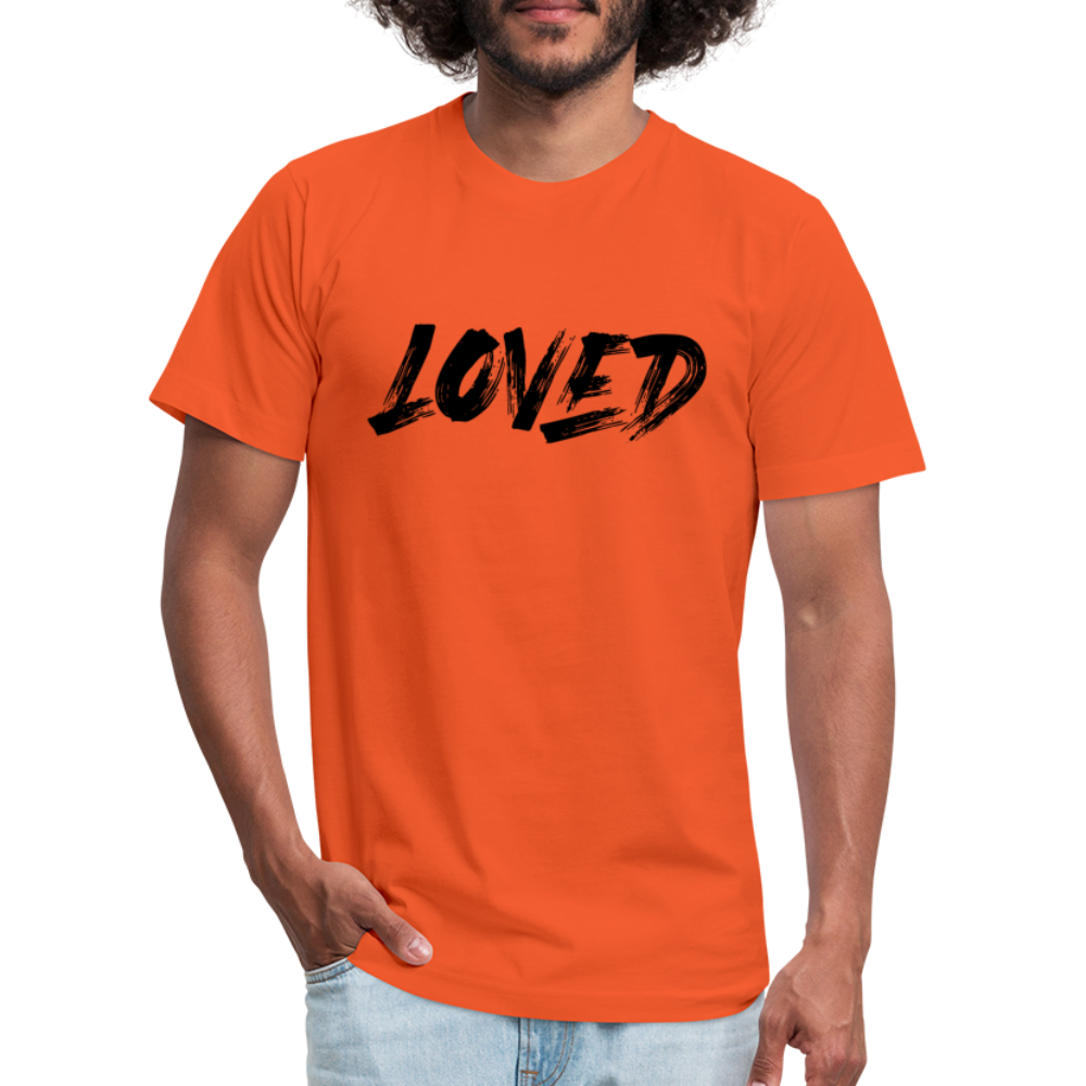 Loved B Unisex Jersey T-Shirt by Bella + Canvas - orange