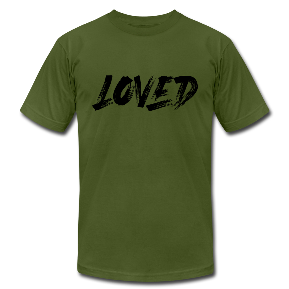 Loved B Unisex Jersey T-Shirt by Bella + Canvas - olive
