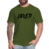Loved B Unisex Jersey T-Shirt by Bella + Canvas - olive