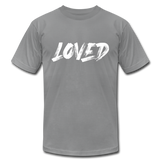 Loved W Unisex Jersey T-Shirt by Bella + Canvas - slate