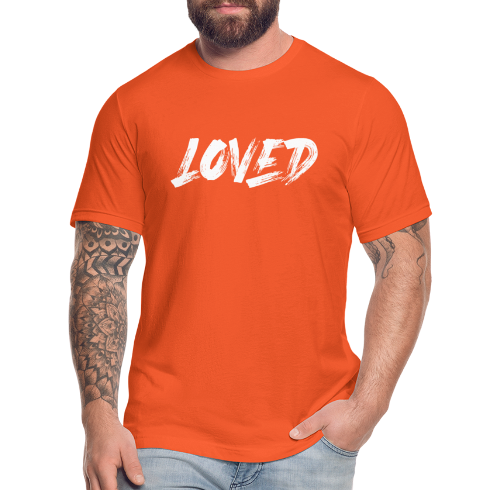 Loved W Unisex Jersey T-Shirt by Bella + Canvas - orange