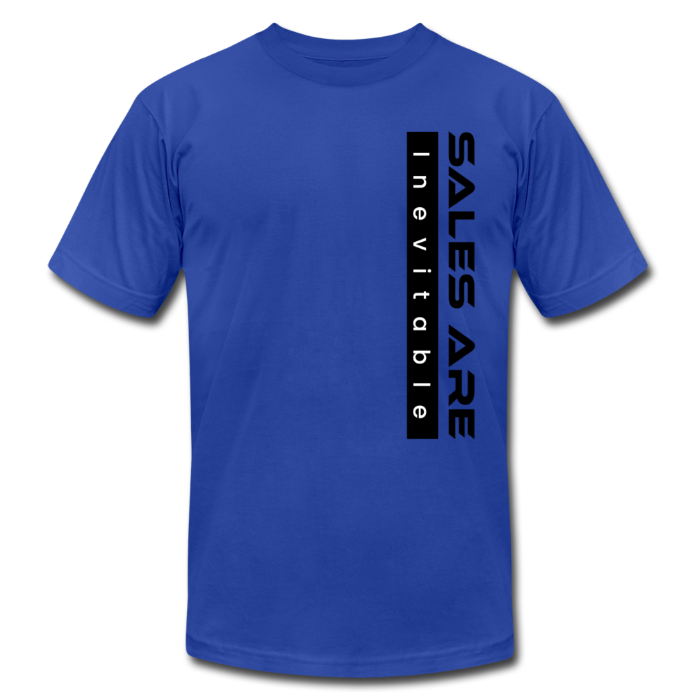 Sales Are Inevitable B Unisex Jersey T-Shirt by Bella + Canvas - royal blue