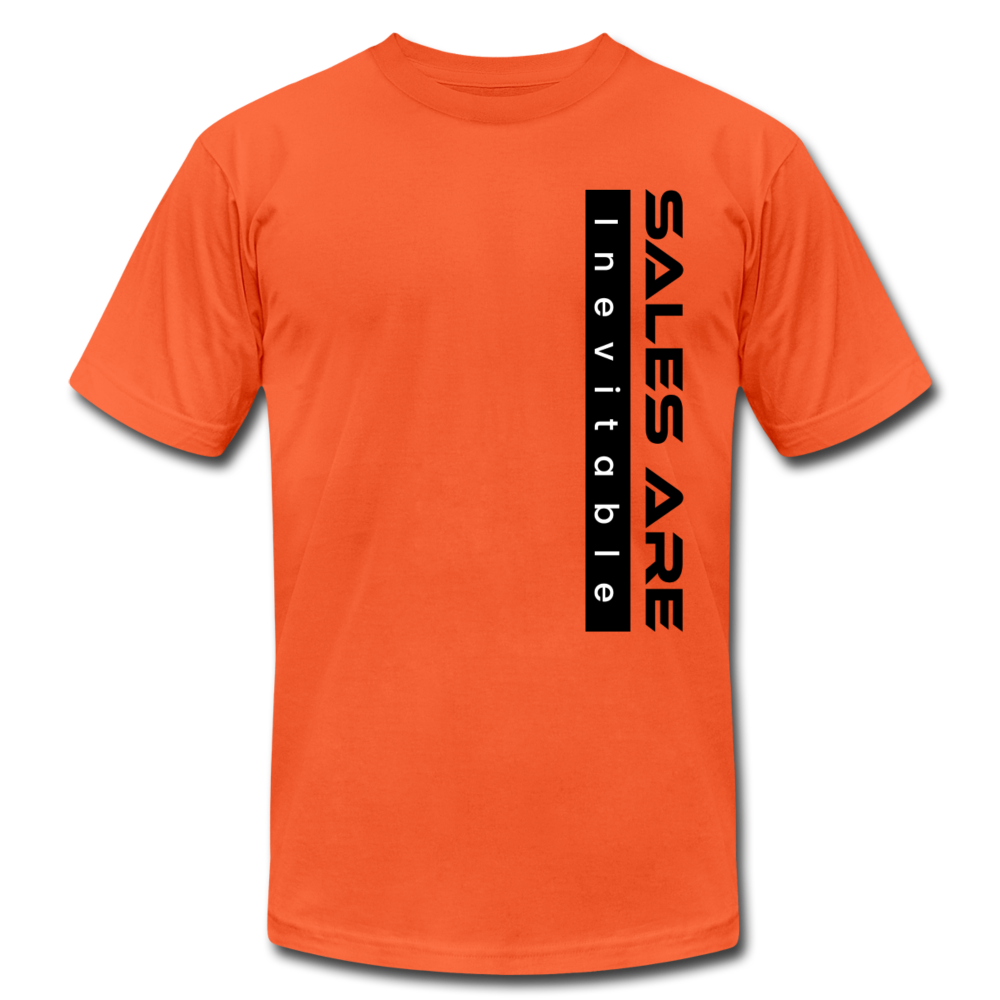 Sales Are Inevitable B Unisex Jersey T-Shirt by Bella + Canvas - orange