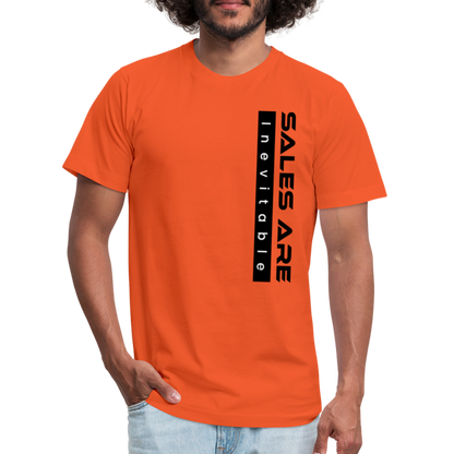 Sales Are Inevitable B Unisex Jersey T-Shirt by Bella + Canvas - orange