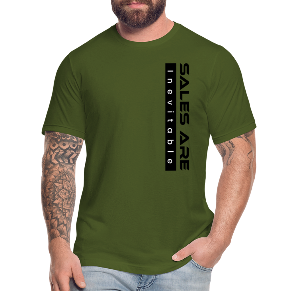 Sales Are Inevitable B Unisex Jersey T-Shirt by Bella + Canvas - olive