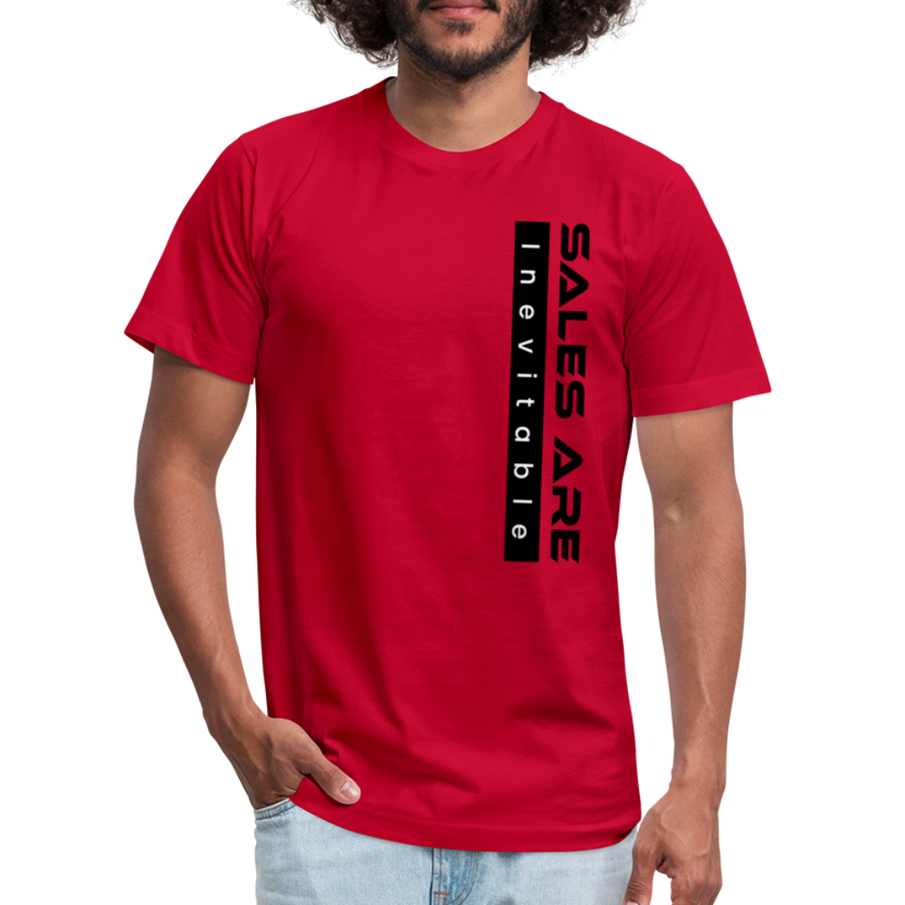 Sales Are Inevitable B Unisex Jersey T-Shirt by Bella + Canvas - red