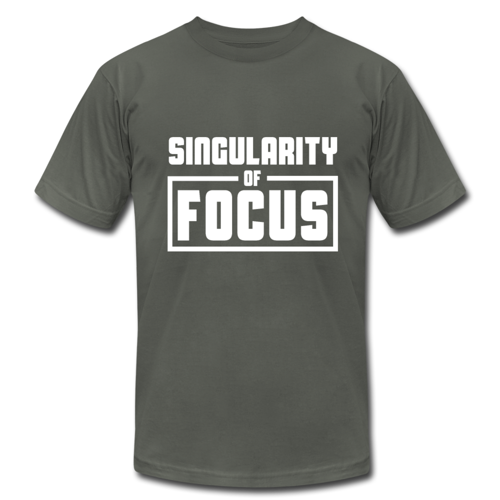 Singularity of Focus W Unisex Jersey T-Shirt by Bella + Canvas - asphalt