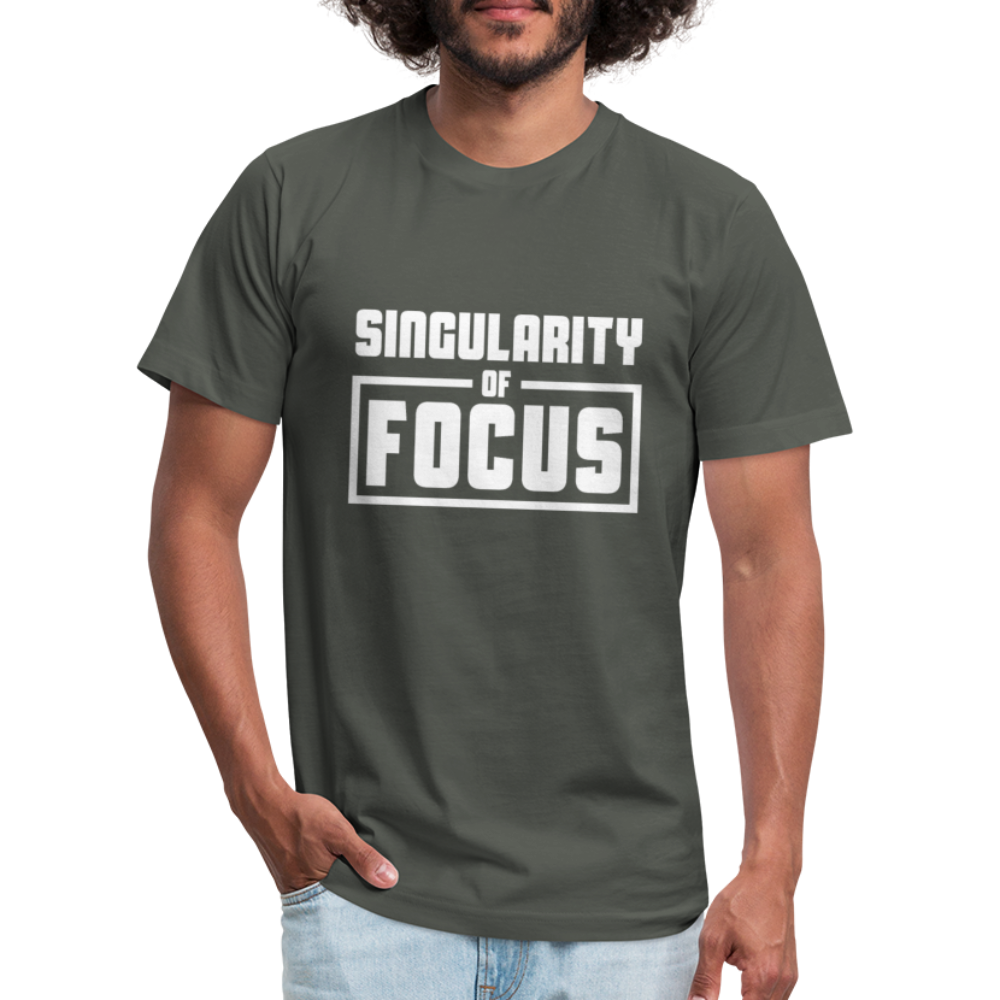 Singularity of Focus W Unisex Jersey T-Shirt by Bella + Canvas - asphalt