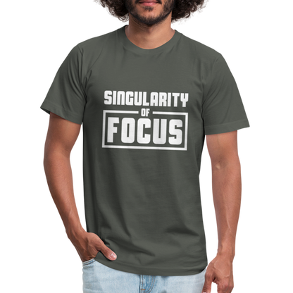 Singularity of Focus W Unisex Jersey T-Shirt by Bella + Canvas - asphalt