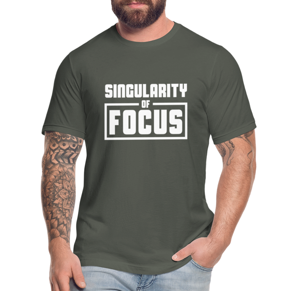 Singularity of Focus W Unisex Jersey T-Shirt by Bella + Canvas - asphalt