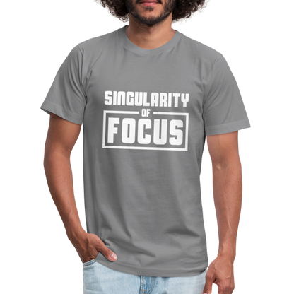 Singularity of Focus W Unisex Jersey T-Shirt by Bella + Canvas - slate