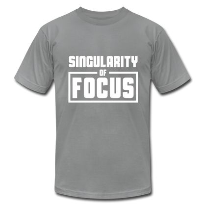 Singularity of Focus W Unisex Jersey T-Shirt by Bella + Canvas - slate