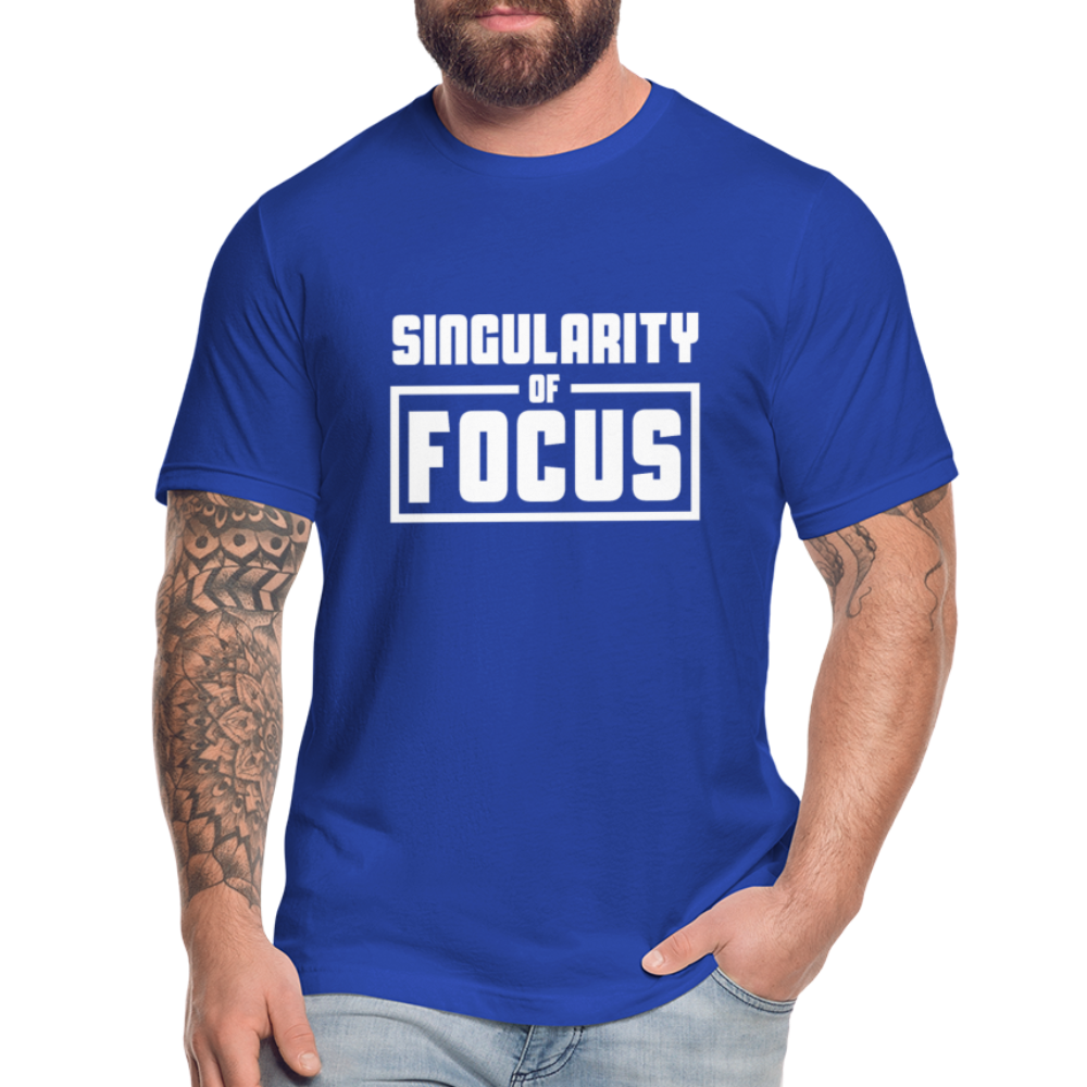 Singularity of Focus W Unisex Jersey T-Shirt by Bella + Canvas - royal blue
