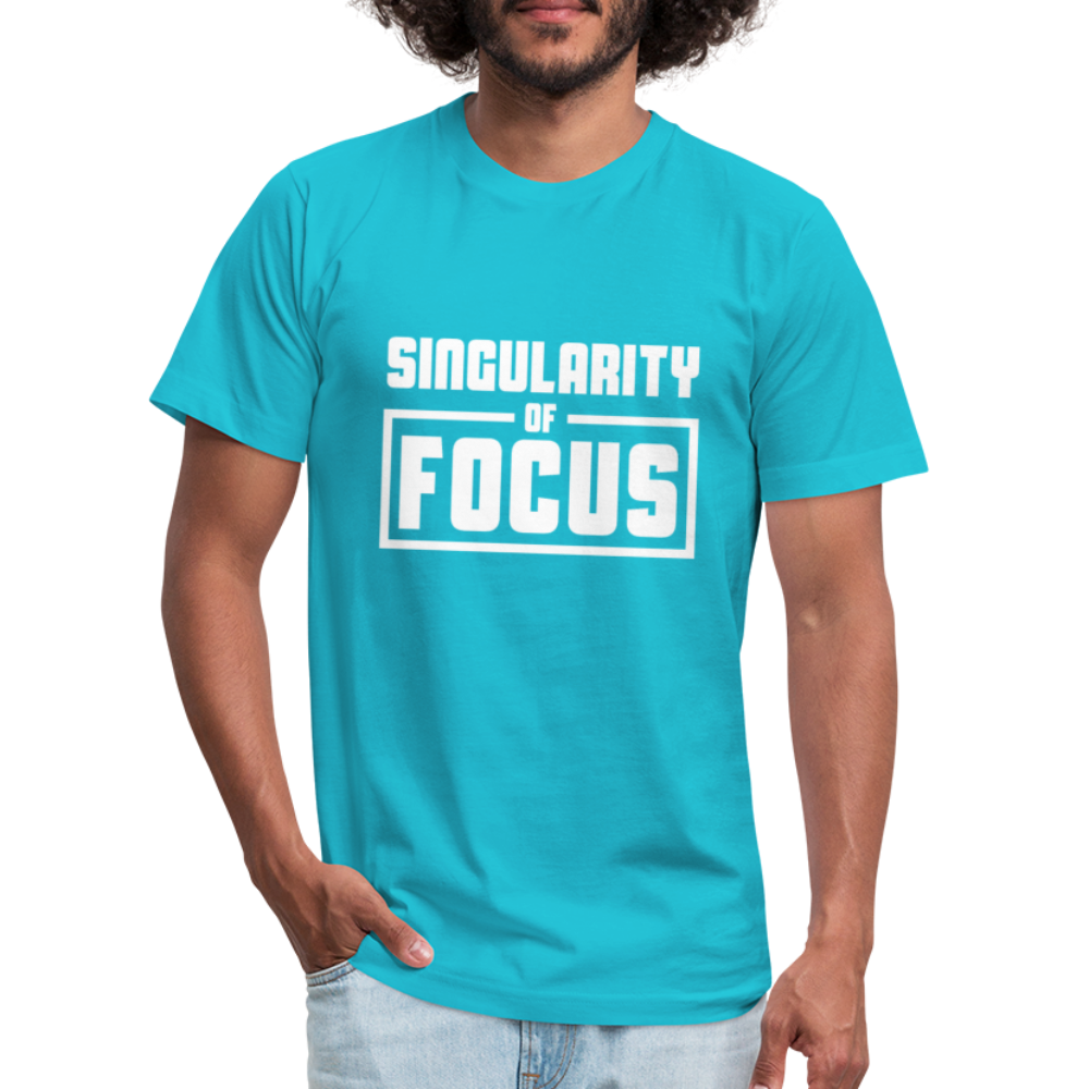 Singularity of Focus W Unisex Jersey T-Shirt by Bella + Canvas - turquoise