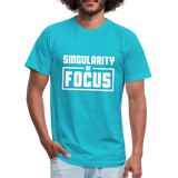 Singularity of Focus W Unisex Jersey T-Shirt by Bella + Canvas - turquoise