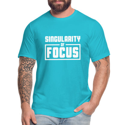 Singularity of Focus W Unisex Jersey T-Shirt by Bella + Canvas - turquoise