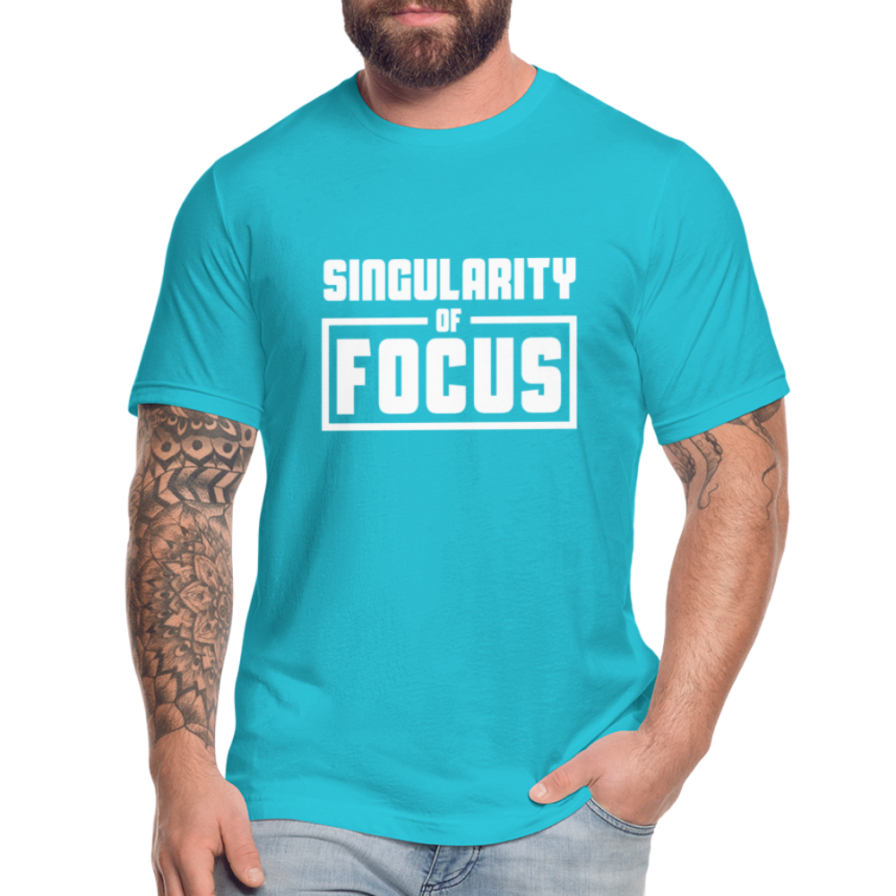 Singularity of Focus W Unisex Jersey T-Shirt by Bella + Canvas - turquoise