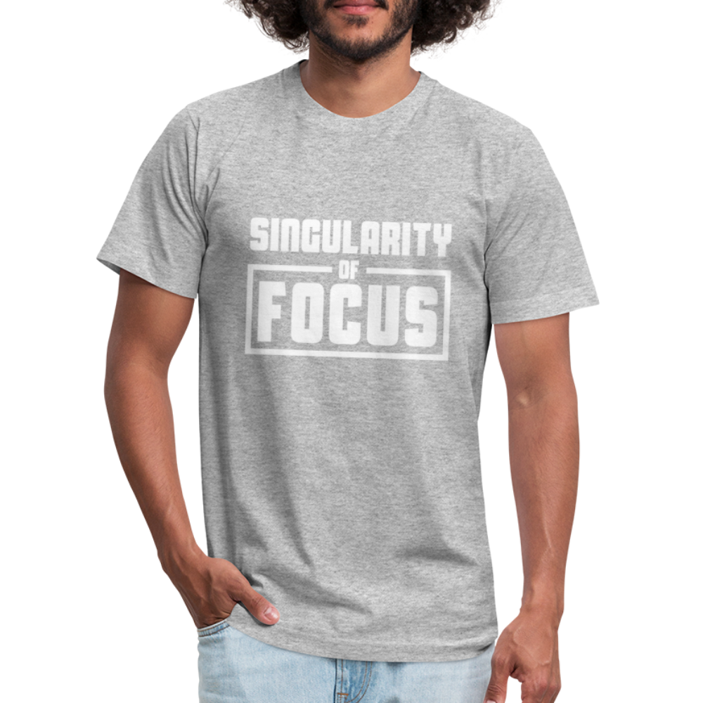 Singularity of Focus W Unisex Jersey T-Shirt by Bella + Canvas - heather gray