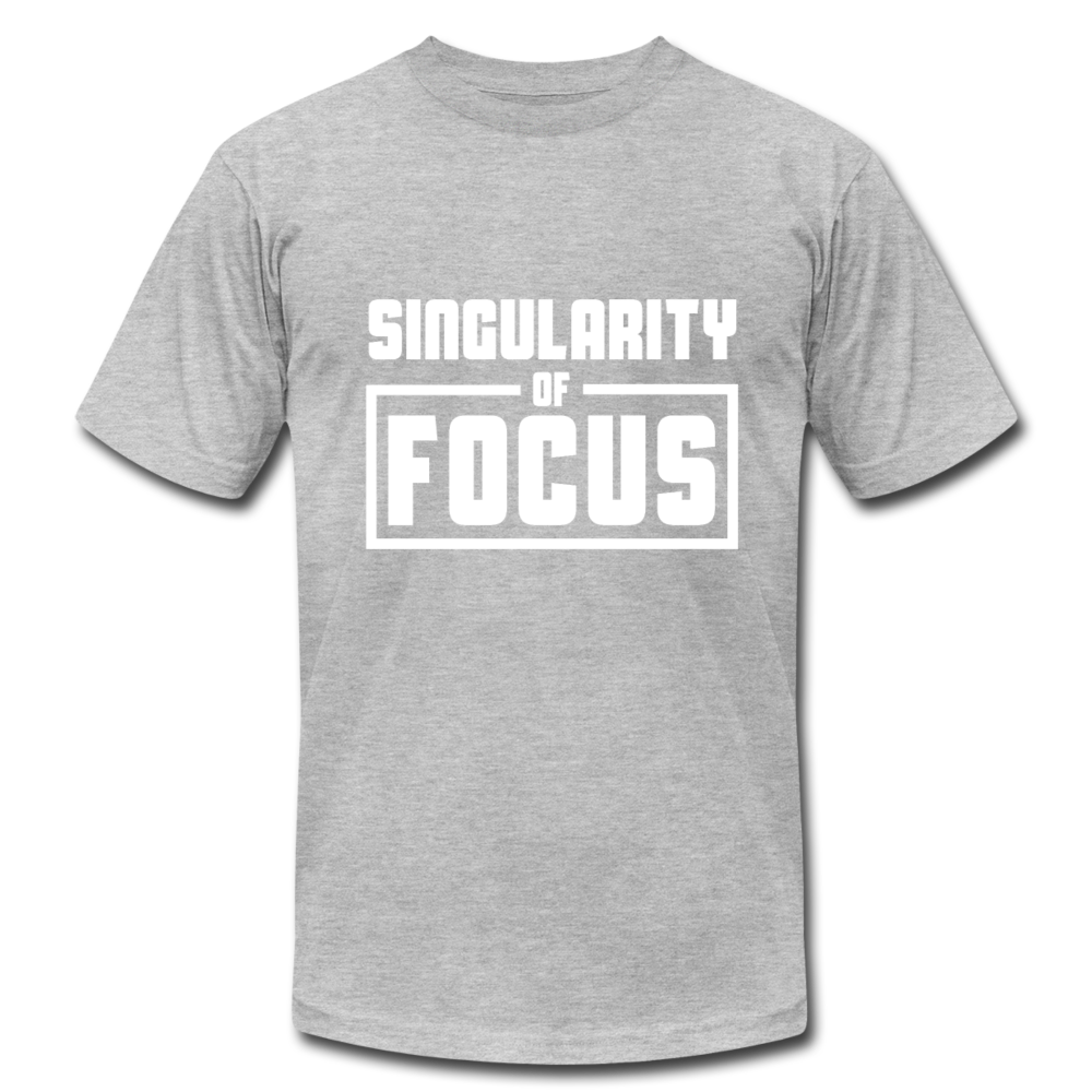 Singularity of Focus W Unisex Jersey T-Shirt by Bella + Canvas - heather gray