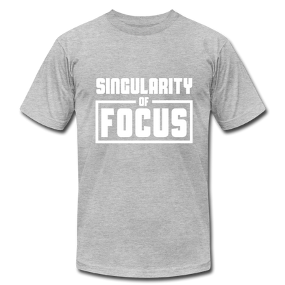 Singularity of Focus W Unisex Jersey T-Shirt by Bella + Canvas - heather gray