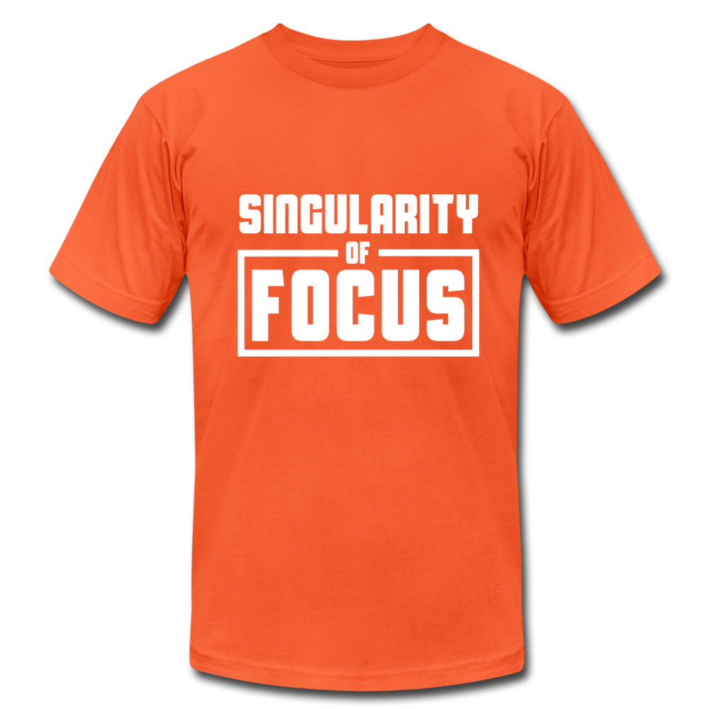 Singularity of Focus W Unisex Jersey T-Shirt by Bella + Canvas - orange