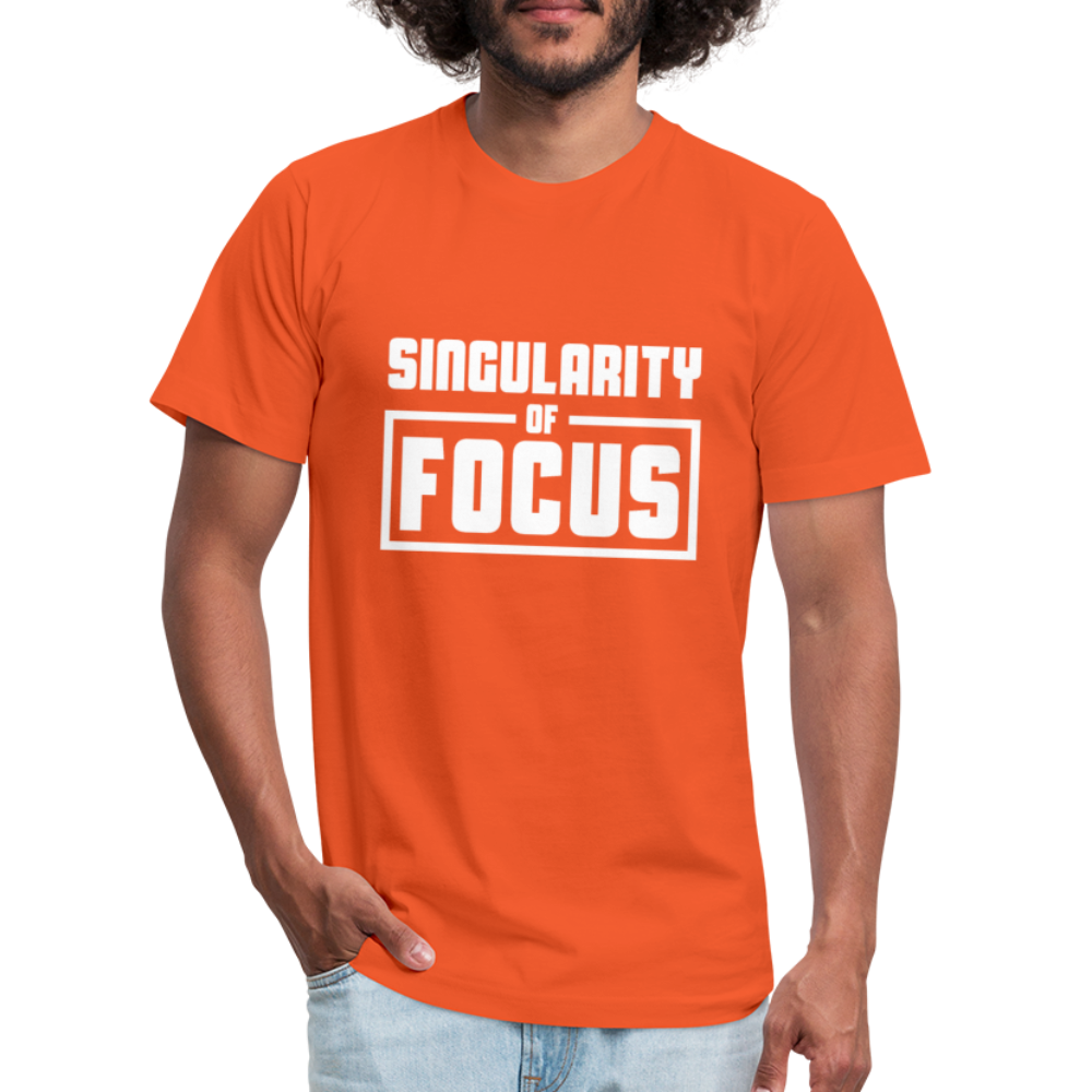 Singularity of Focus W Unisex Jersey T-Shirt by Bella + Canvas - orange