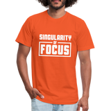 Singularity of Focus W Unisex Jersey T-Shirt by Bella + Canvas - orange