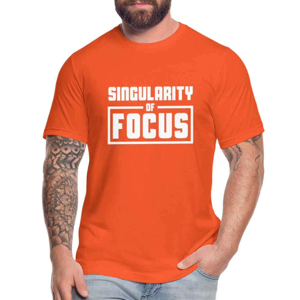 Singularity of Focus W Unisex Jersey T-Shirt by Bella + Canvas - orange