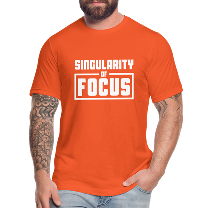 Singularity of Focus W Unisex Jersey T-Shirt by Bella + Canvas - orange