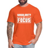 Singularity of Focus W Unisex Jersey T-Shirt by Bella + Canvas - orange