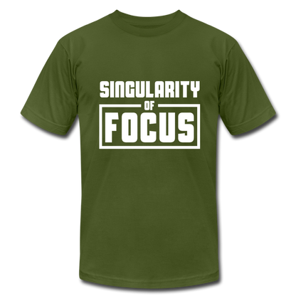 Singularity of Focus W Unisex Jersey T-Shirt by Bella + Canvas - olive