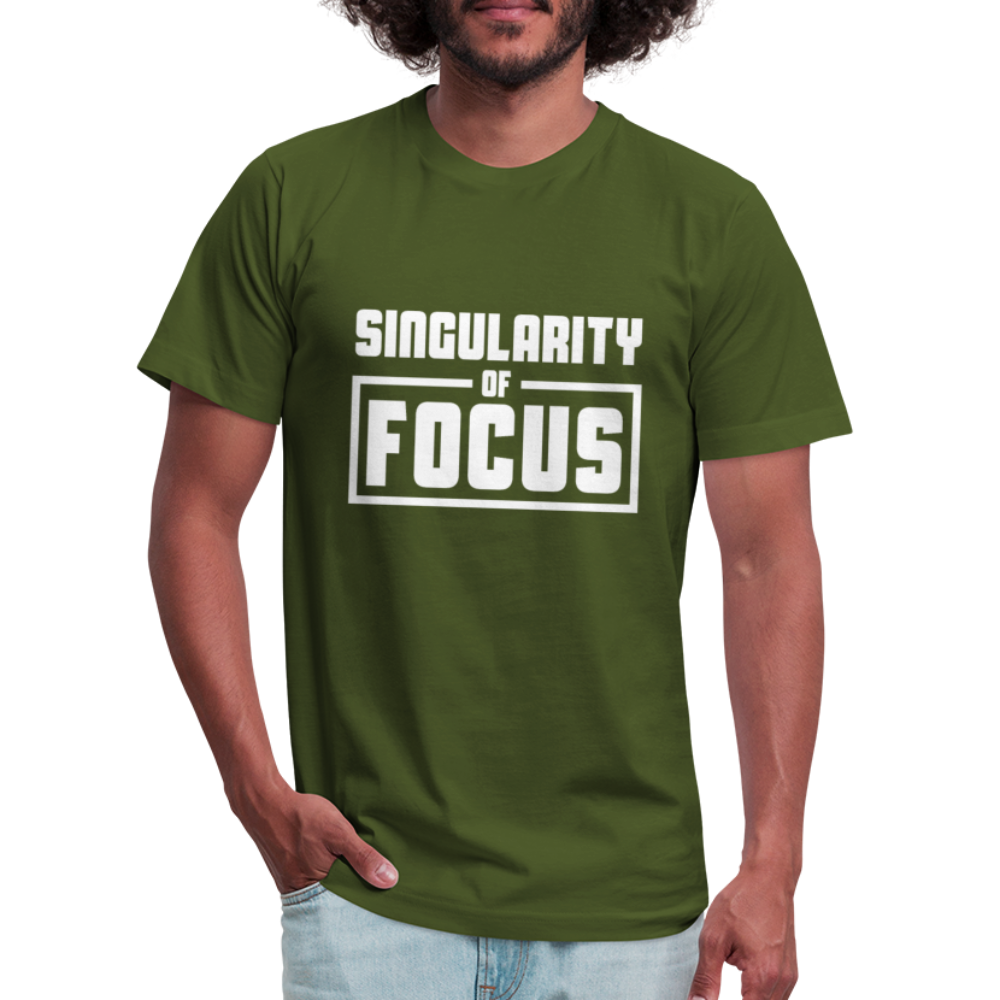 Singularity of Focus W Unisex Jersey T-Shirt by Bella + Canvas - olive