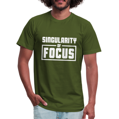 Singularity of Focus W Unisex Jersey T-Shirt by Bella + Canvas - olive