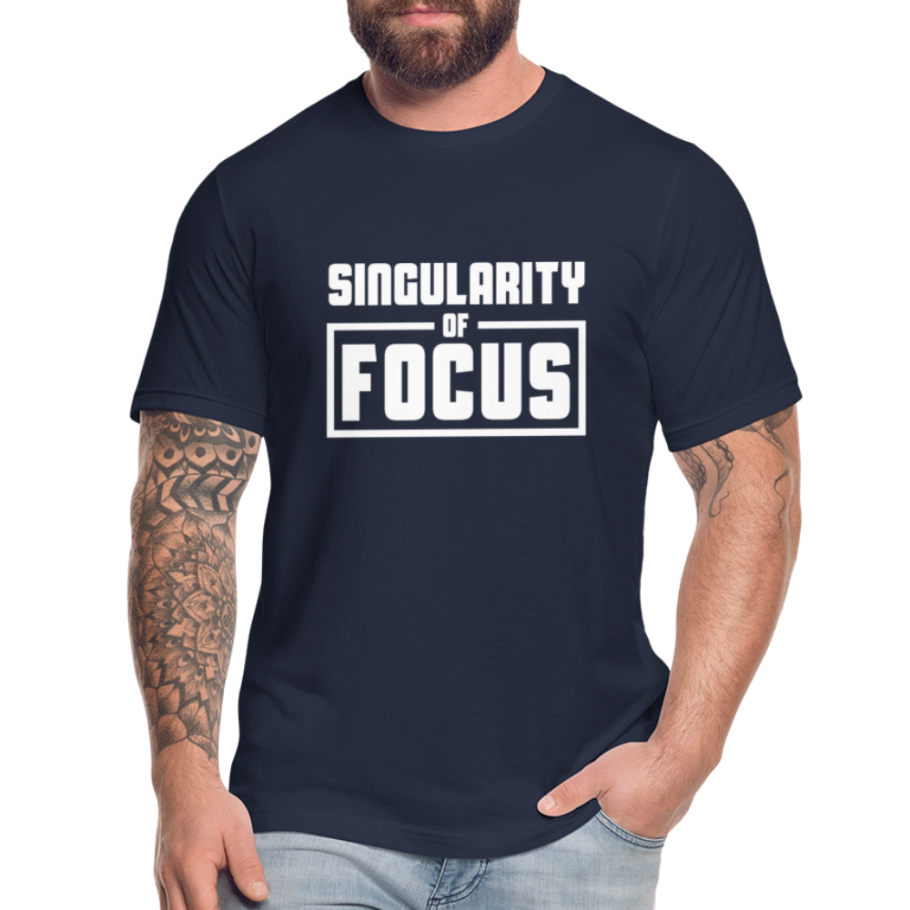 Singularity of Focus W Unisex Jersey T-Shirt by Bella + Canvas - navy