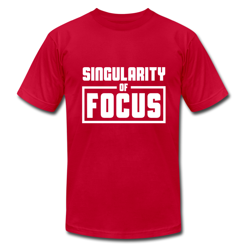 Singularity of Focus W Unisex Jersey T-Shirt by Bella + Canvas - red