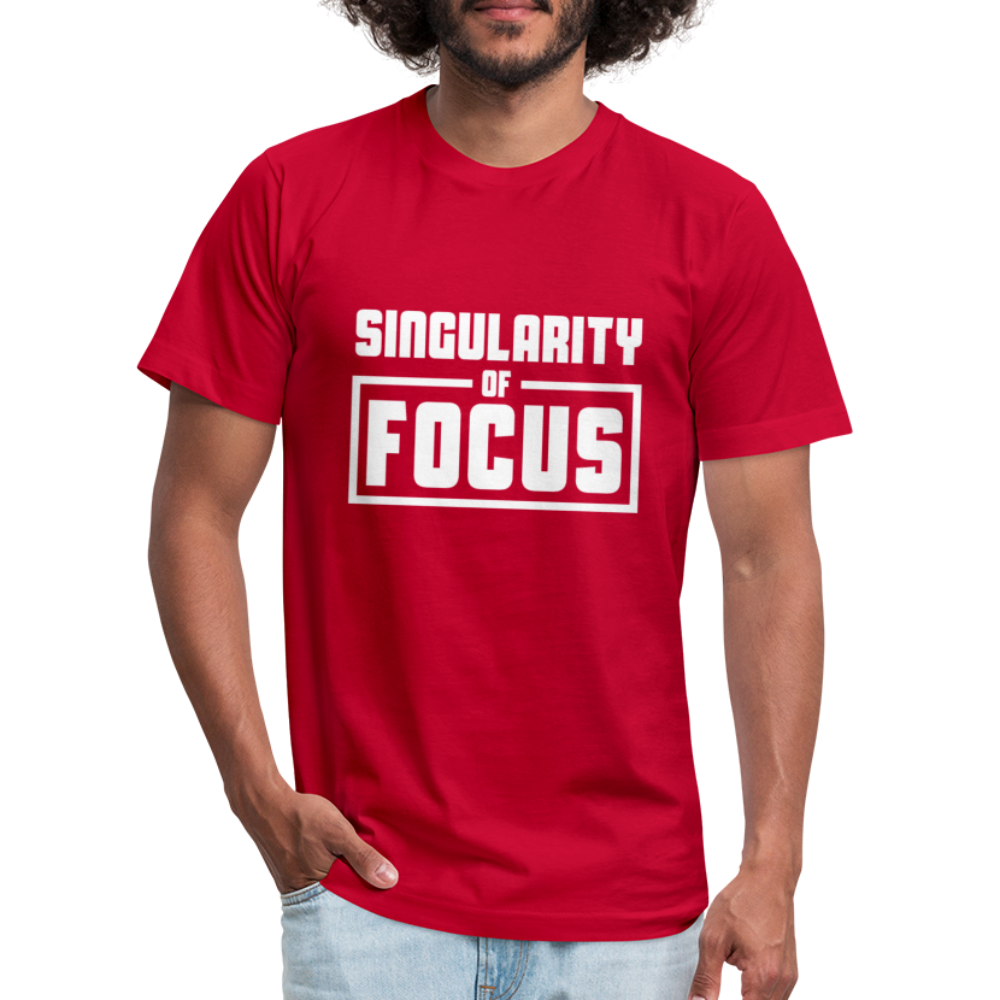 Singularity of Focus W Unisex Jersey T-Shirt by Bella + Canvas - red