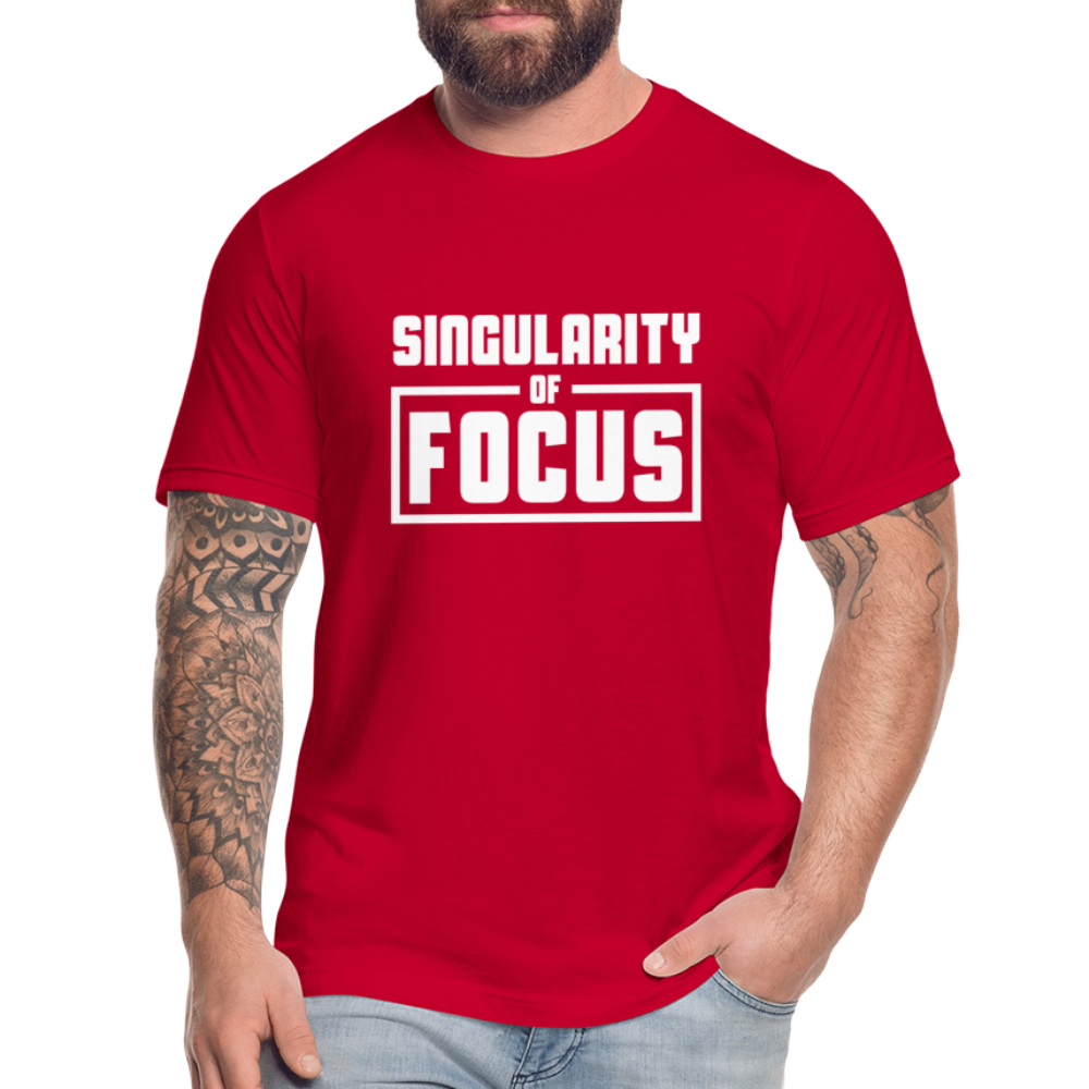 Singularity of Focus W Unisex Jersey T-Shirt by Bella + Canvas - red