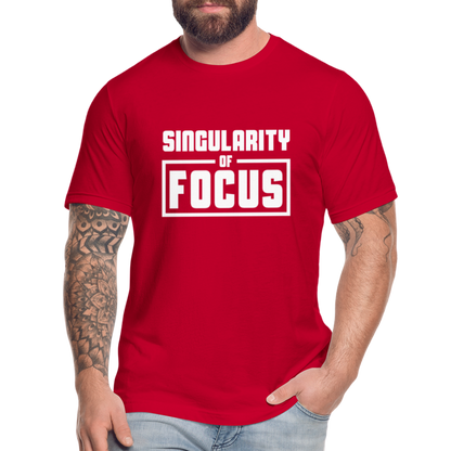 Singularity of Focus W Unisex Jersey T-Shirt by Bella + Canvas - red