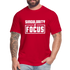 Singularity of Focus W Unisex Jersey T-Shirt by Bella + Canvas - red