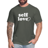 Self Love W Unisex Jersey T-Shirt by Bella + Canvas - asphalt