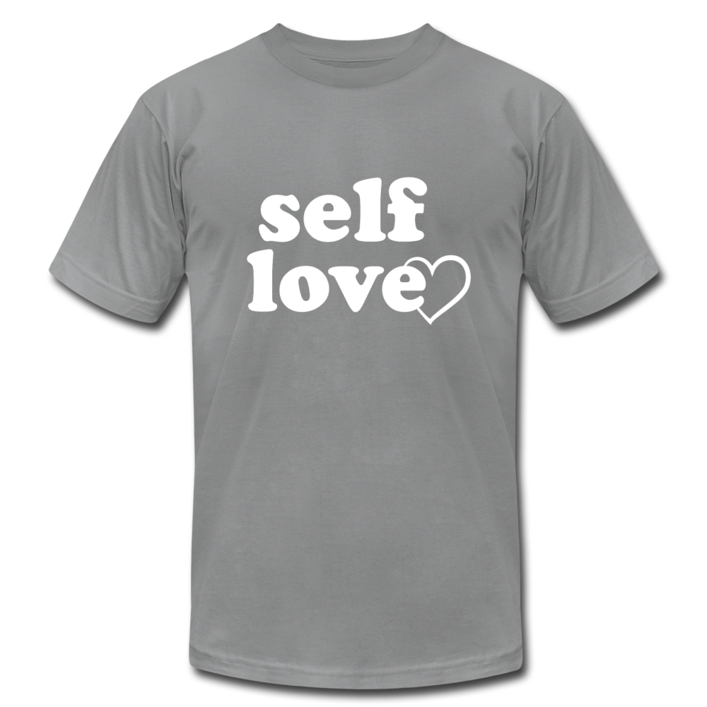Self Love W Unisex Jersey T-Shirt by Bella + Canvas - slate