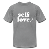 Self Love W Unisex Jersey T-Shirt by Bella + Canvas - slate