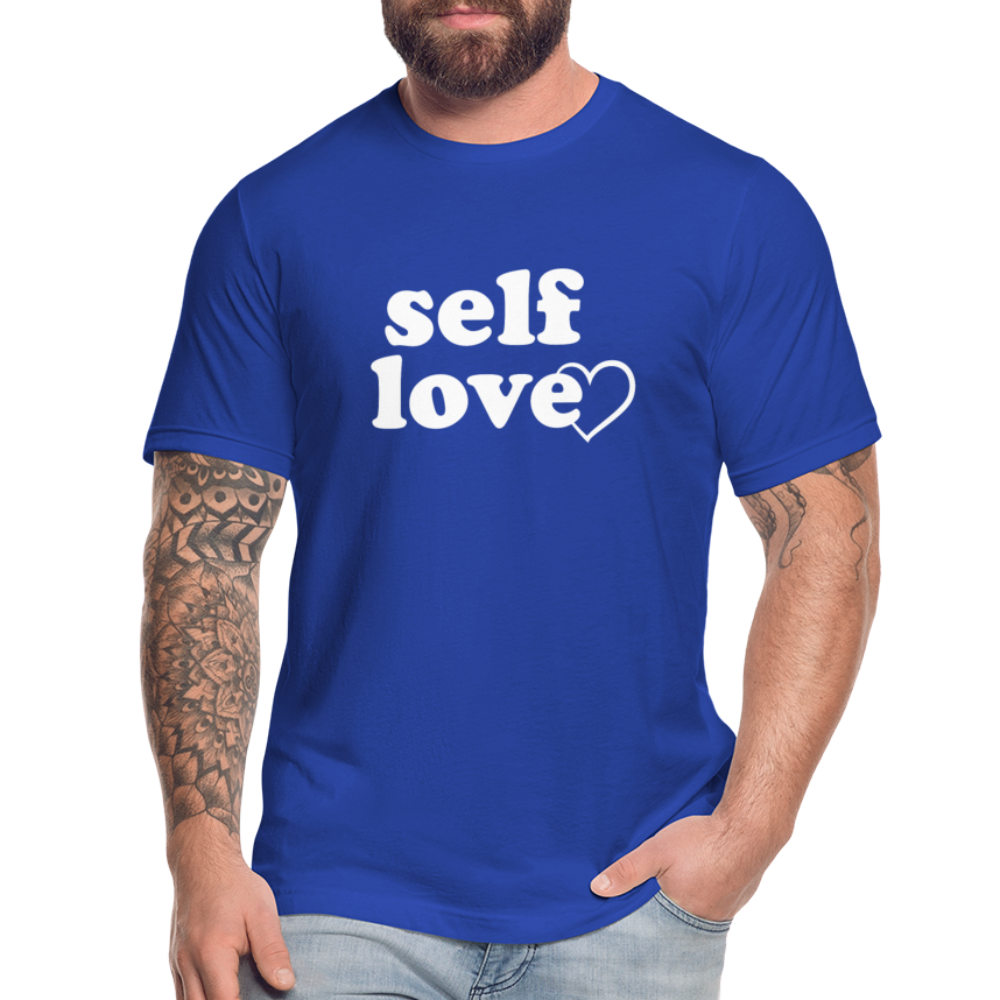 Self Love W Unisex Jersey T-Shirt by Bella + Canvas - royal blue