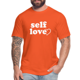 Self Love W Unisex Jersey T-Shirt by Bella + Canvas - orange