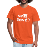 Self Love W Unisex Jersey T-Shirt by Bella + Canvas - orange